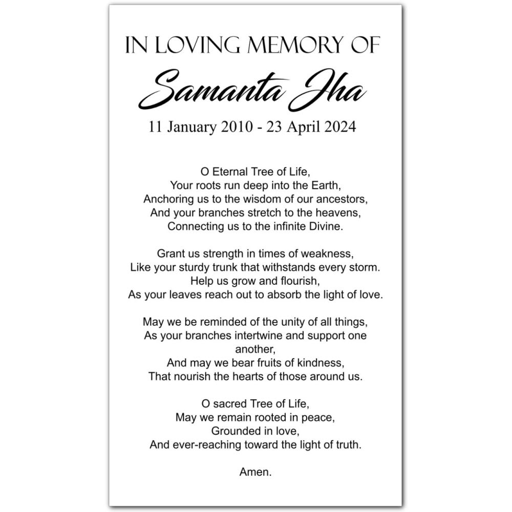Tree of Life Prayer Card - Image 4