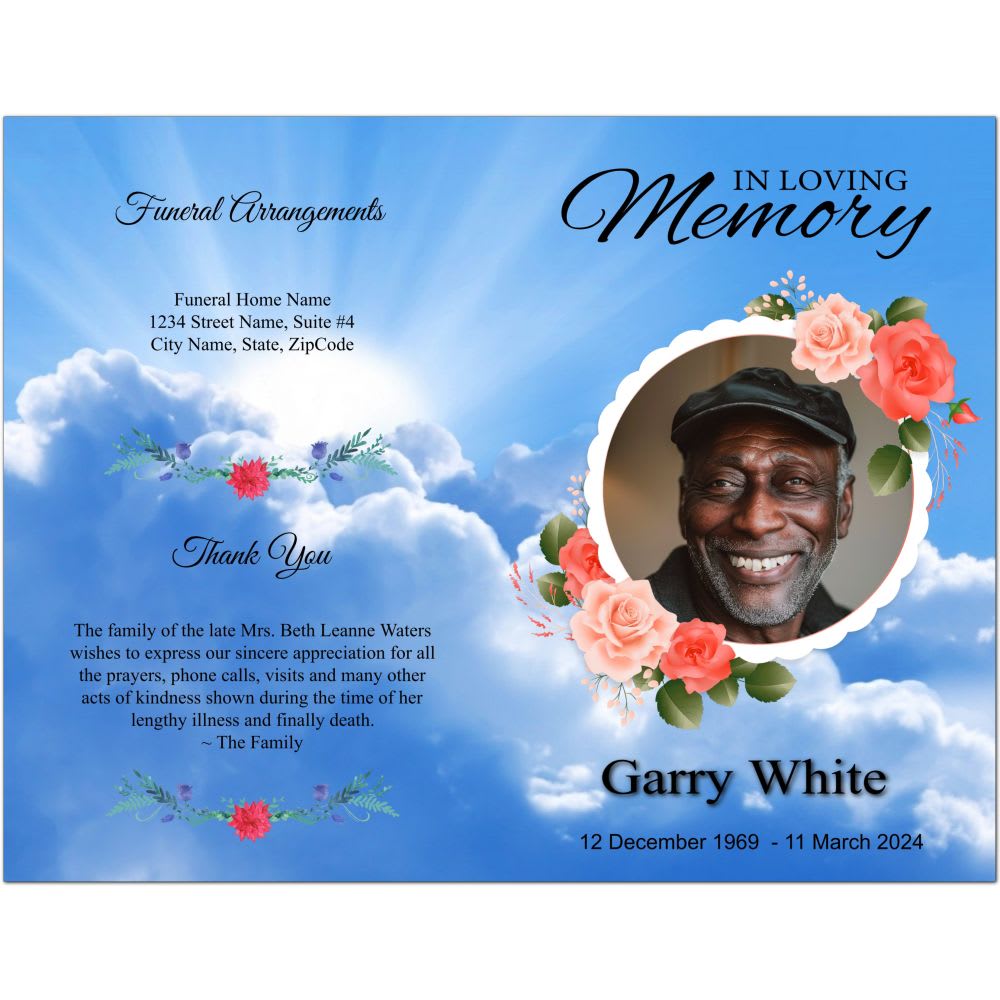 Frame Funeral Program - Image 4