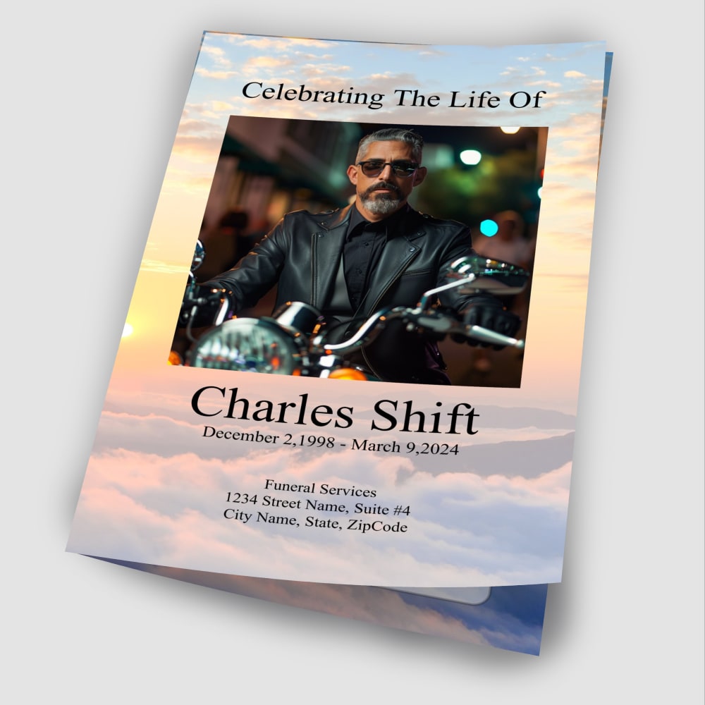 Sunset Funeral Program