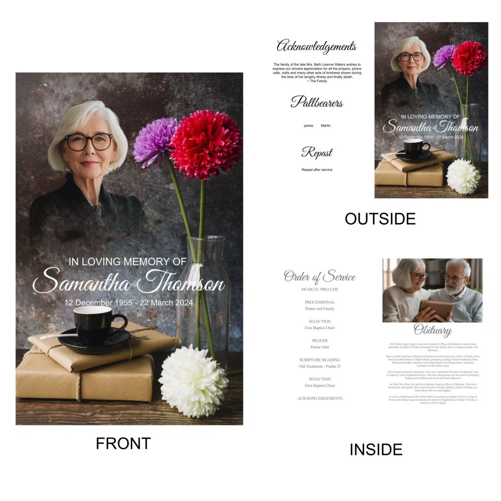 Green Screen Funeral Program - Image 3