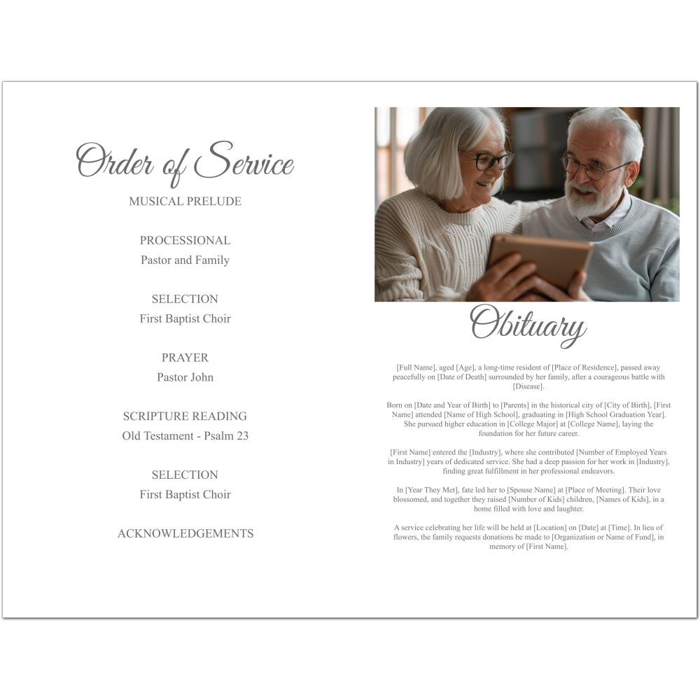 Green Screen Funeral Program - Image 5