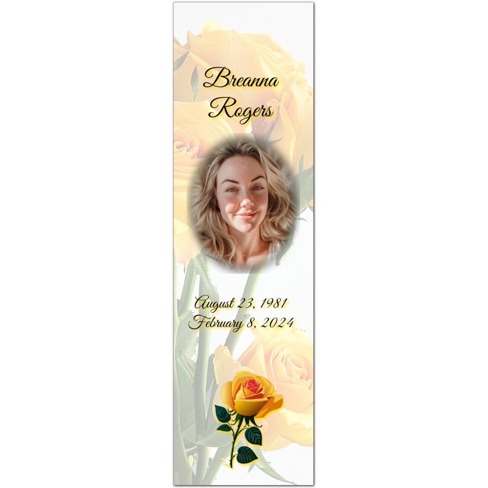 Yellow Flowers Bookmark - Image 3