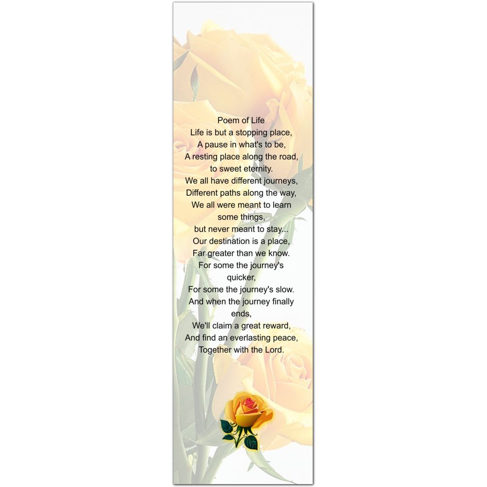 Yellow Flowers Bookmark - Image 4