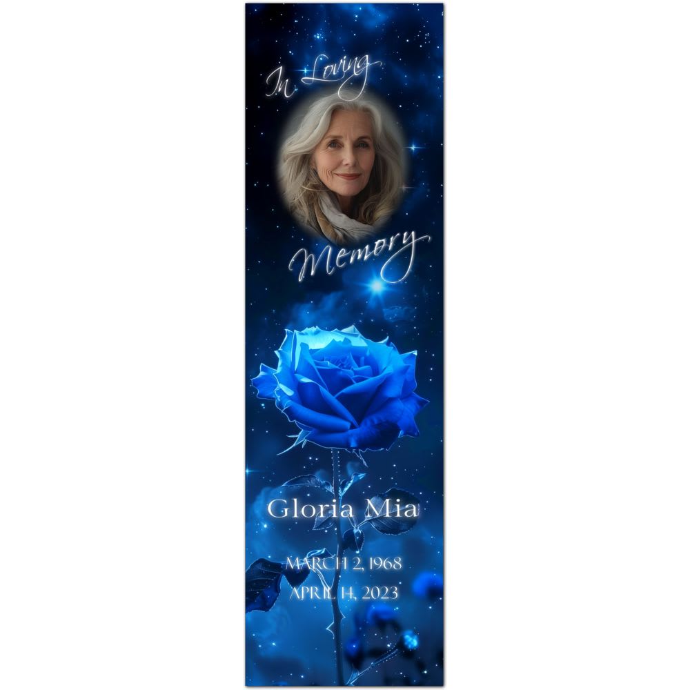 Blue Rose Bookmark - Image 3