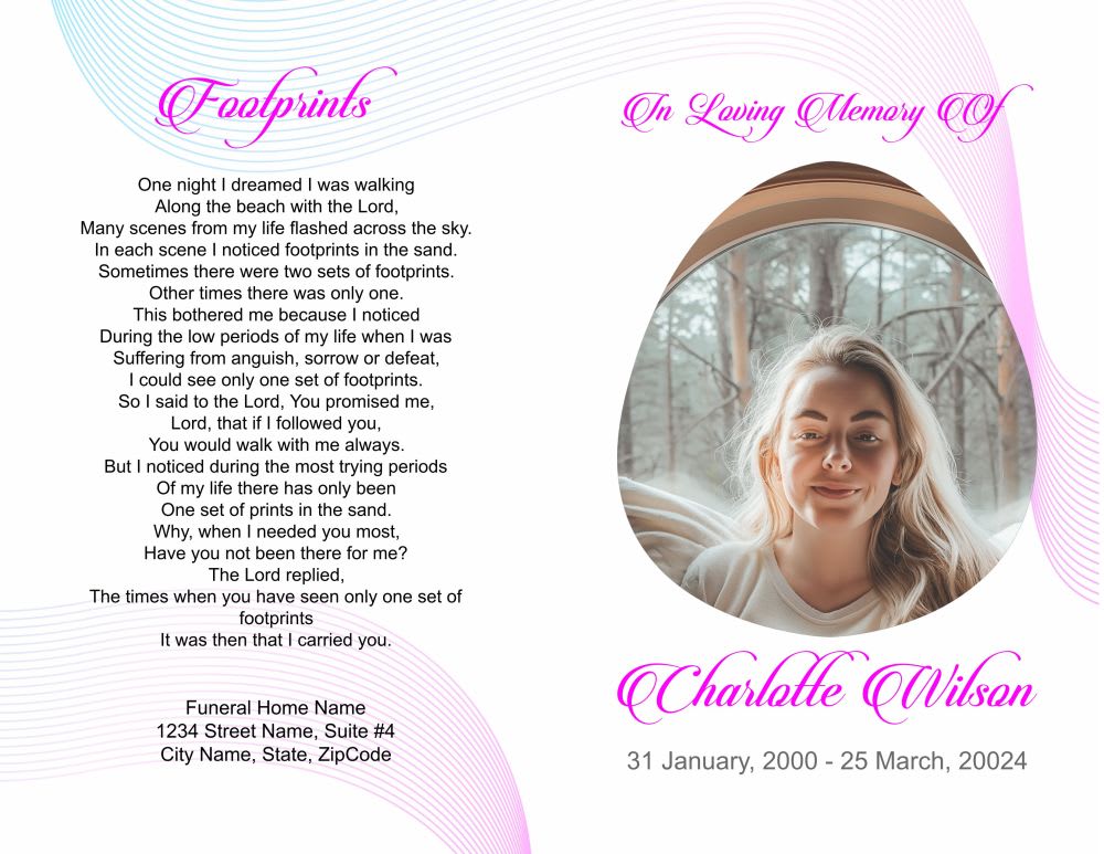 Waves Funeral Program - Image 4