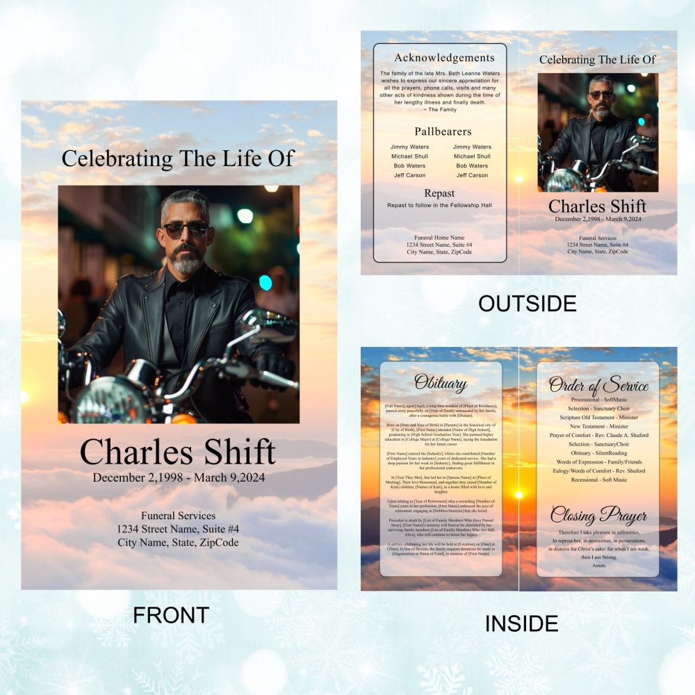 Sunset Funeral Program - Image 3