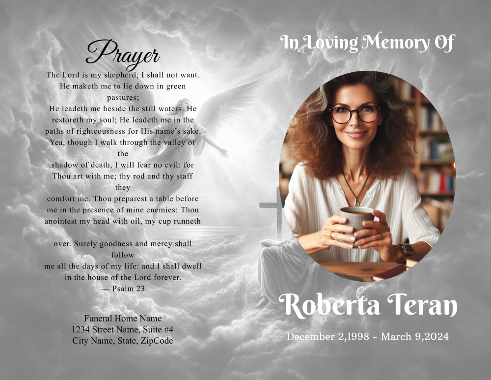 Classic Funeral Program - Image 4