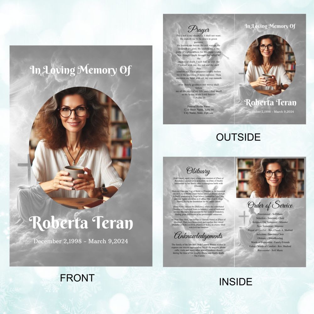 Classic Funeral Program - Image 3