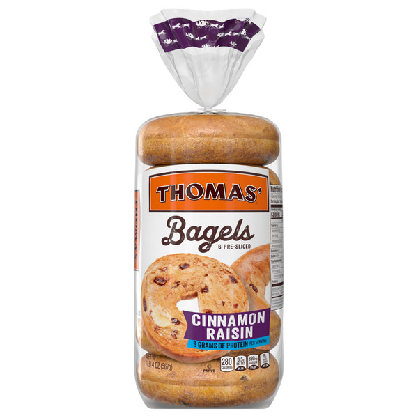 Thomas’ Cinnamon Raisin Bagels