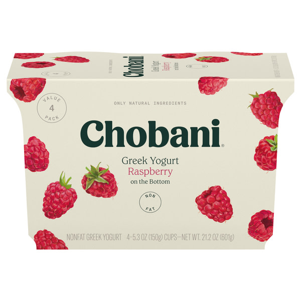 Chobani Raspberry On The Bottom
