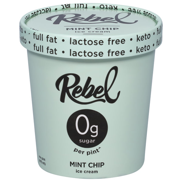 Rebel Mint Chip Keto Ice Cream