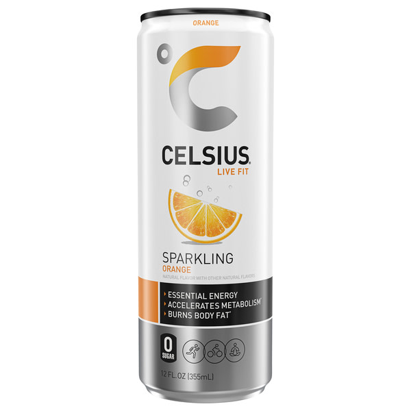 Celsius sparkling orange