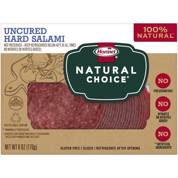 Hormel Natural Choice Uncured Hard Salami