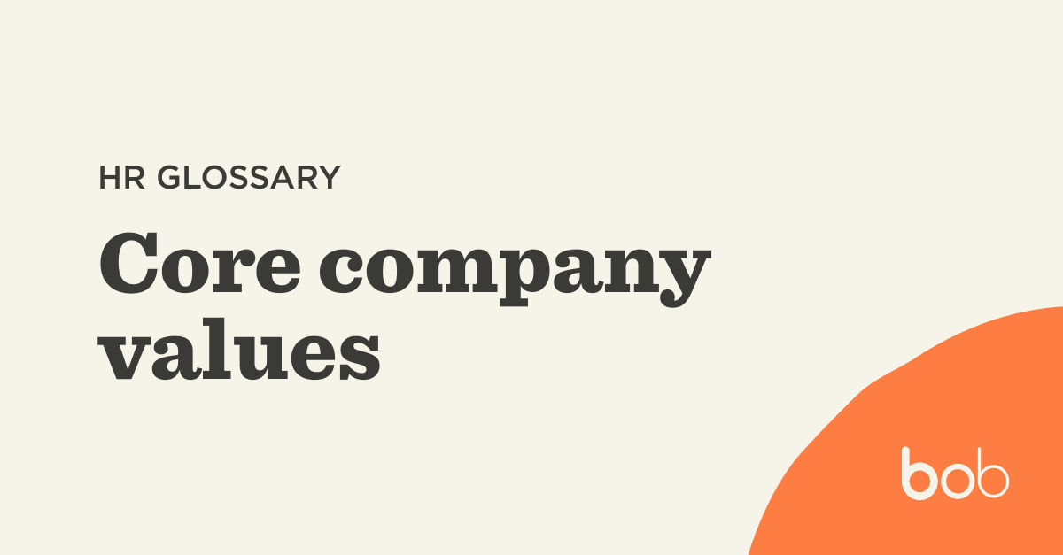 What are core company values? HiBob