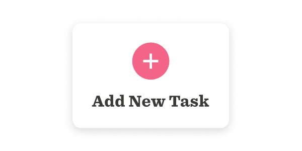 Add New Task button with plus symbol, designed for task management apps, encouraging user interaction and adding tasks. , Add New Task button, task management feature