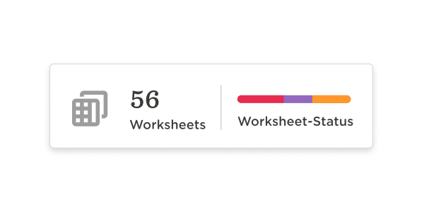 worksheets-status, 56-worksheets-overview