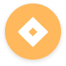 orange-circle-logo, geometric-icon-design