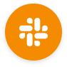 slack-logo, orange-background