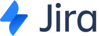 Jira logo with blue gradient design, representing project management and issue tracking software., Project management software logo, Jira branding design