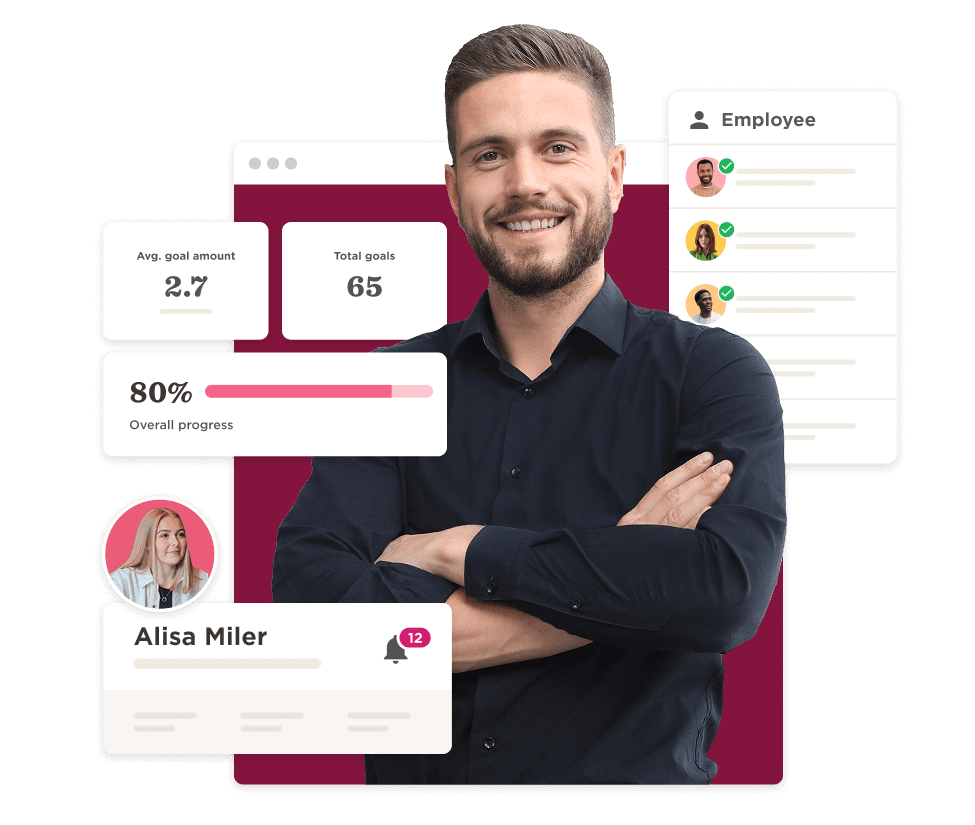 employee dashboard, progress metrics visualization