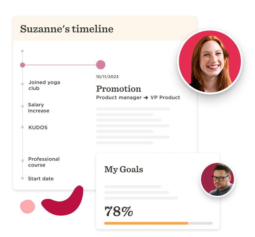 Employee timeline, goals