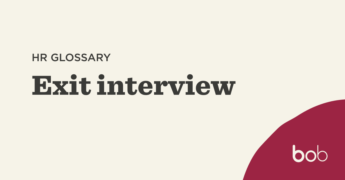 What is an exit interview?