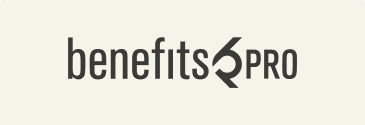 benefitsPRO, logo design with modern typography emphasizing benefits and professionalism