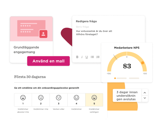 engagement dashboard, feedback ratings and NPS scoring system