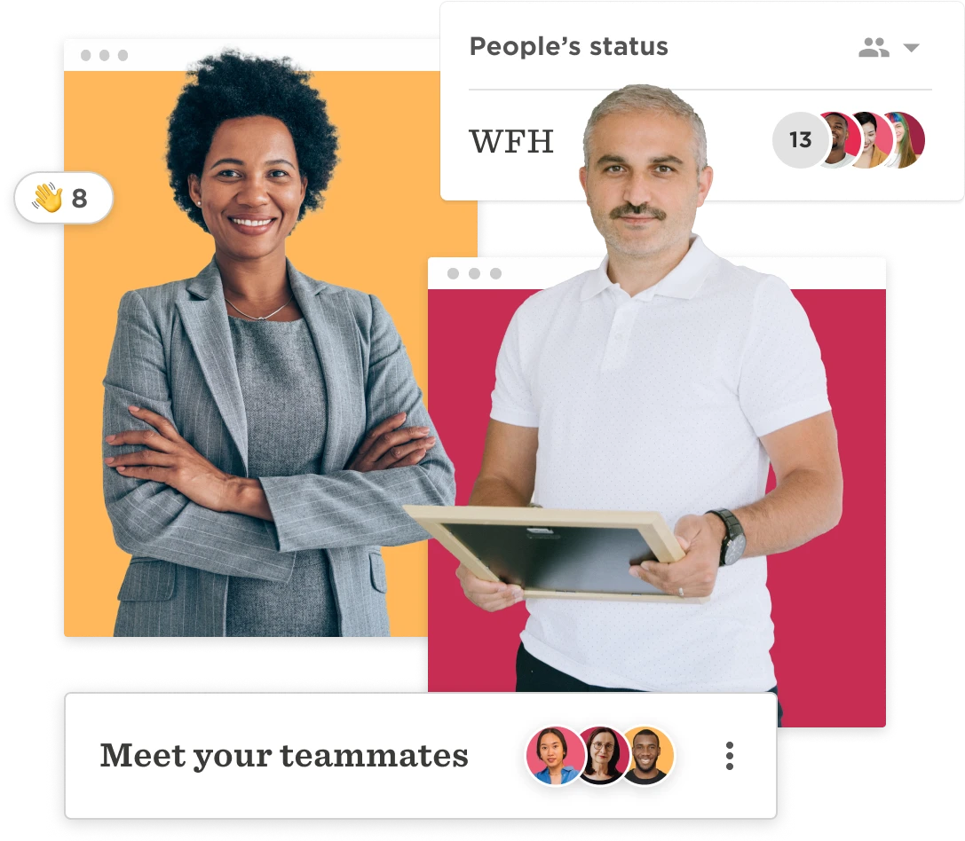 diverse team members, visual collaboration, remote work context