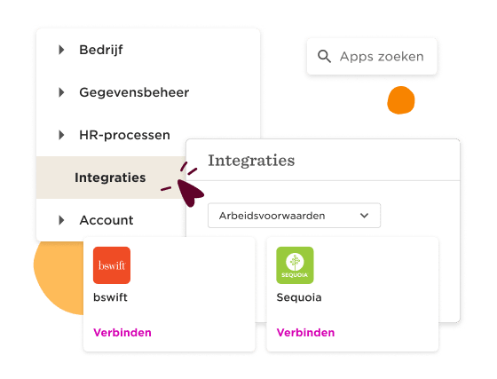 Integrations menu with options for bswift and Sequoia, featuring navigation and search bar elements for easy access. , integrations, bswift_sequoia