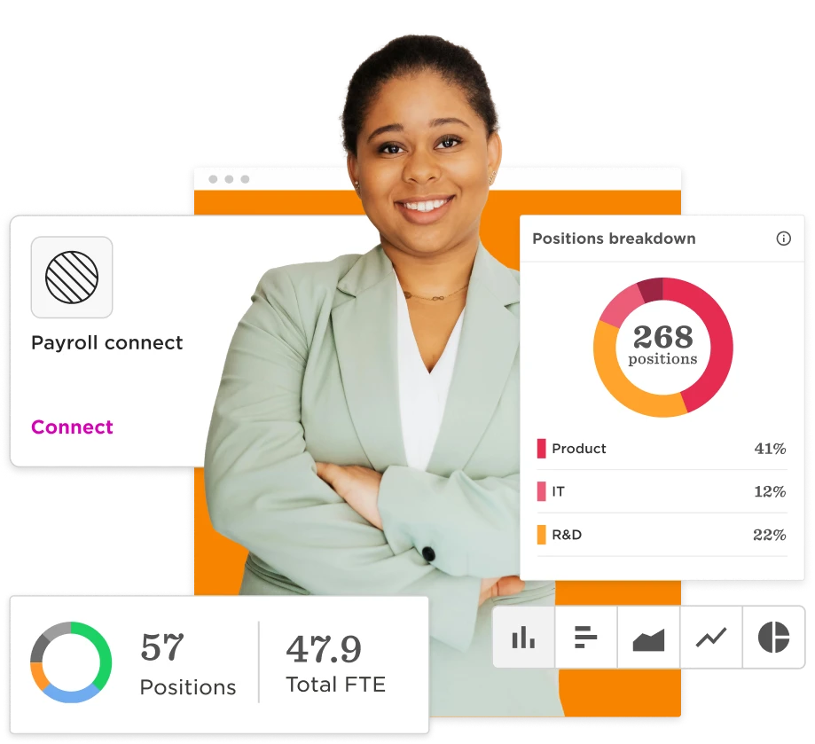 businesswoman, data-analytics, payroll-connect