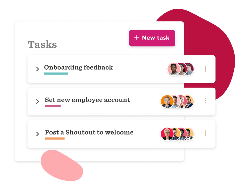 tasks, employee onboarding