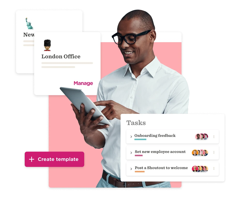 businessman, tablet, taskmanagement, onboardingfeedback, LondonOffice