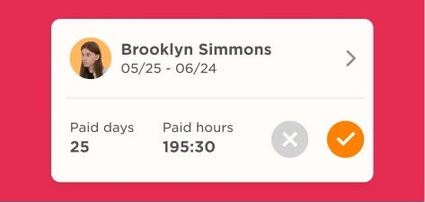 brooklyn simmons, paid days 25, paid hours 195:30