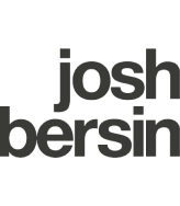 josh bersin logo, black text on white background, modern design featuring uppercase letters