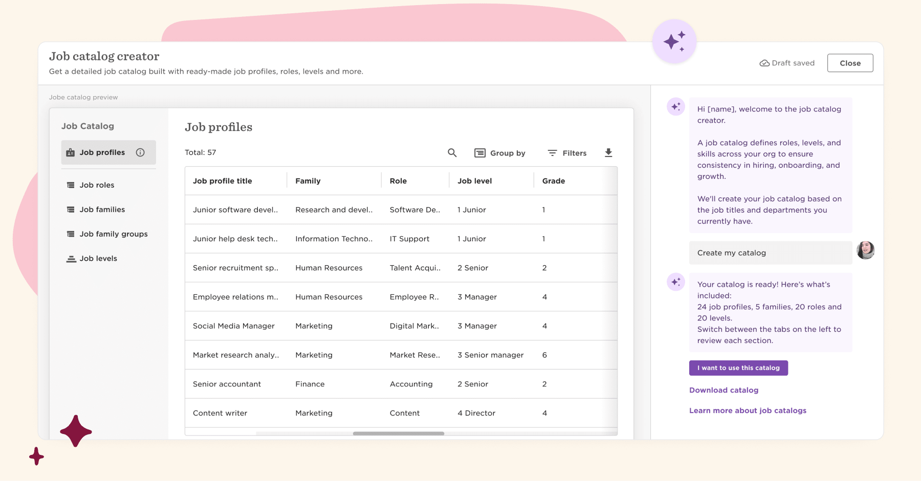 Bob’s AI-powered Job Catalog| HiBob