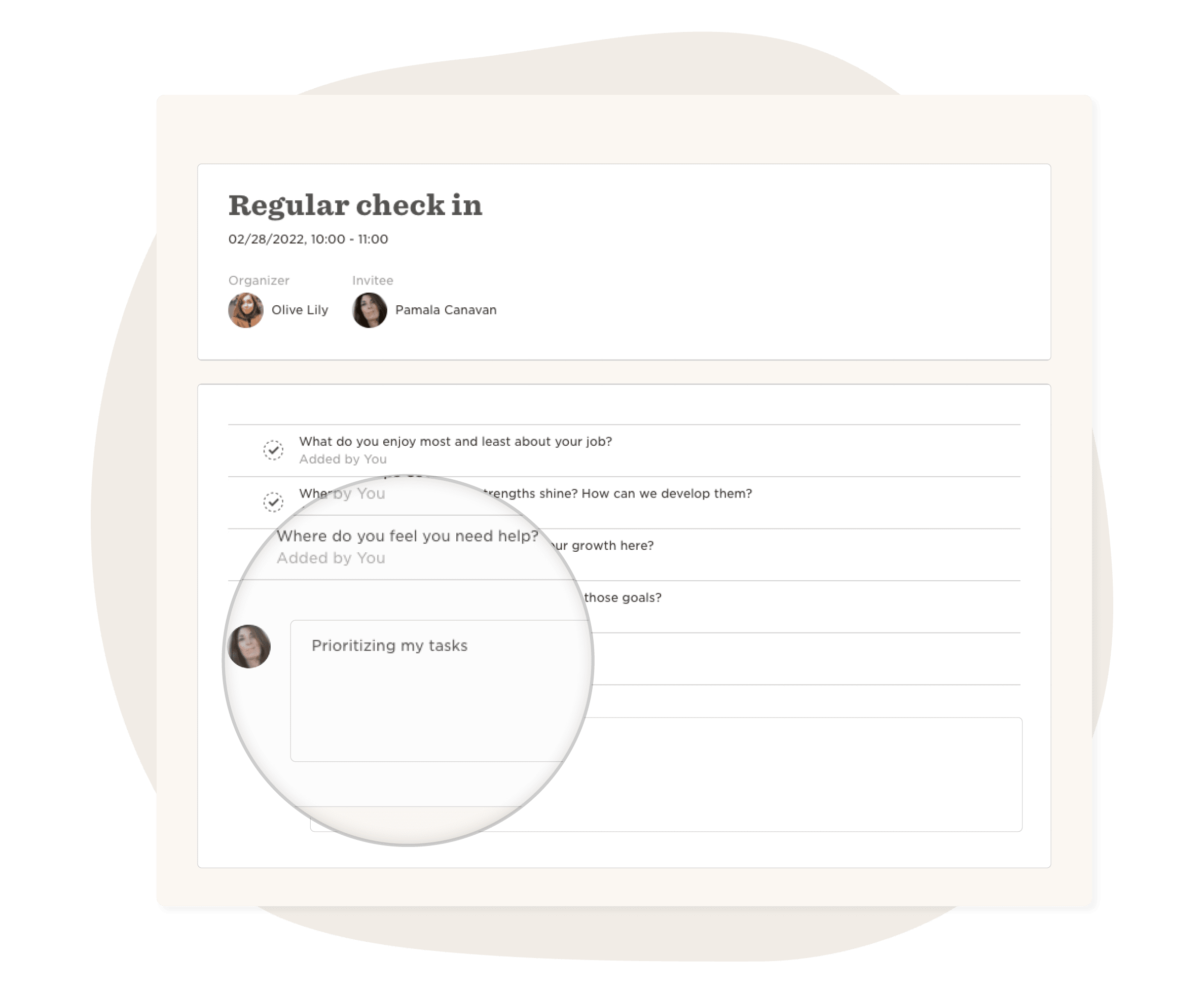 1-on-1 collaboration