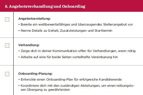 Angebotsverhandlung und Onboarding mit Aufgaben zur Angebotserstellung, Verhandlung und Planung., Onboarding-Plan Aufgaben und Struktur