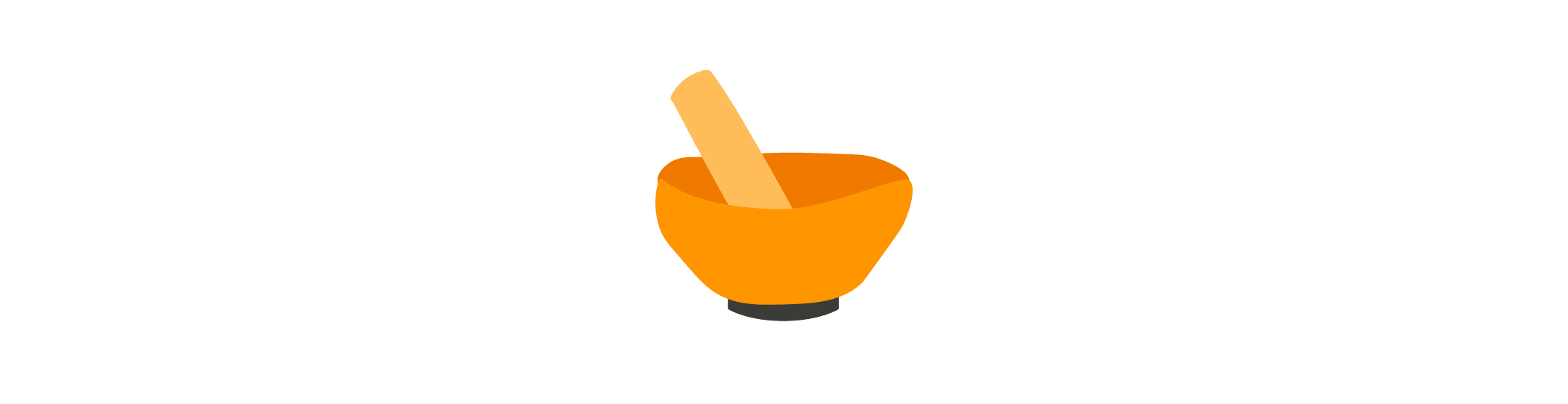 orange bowl with a wooden stick on a black background, kitchen utensil for mixing or stirring ingredients