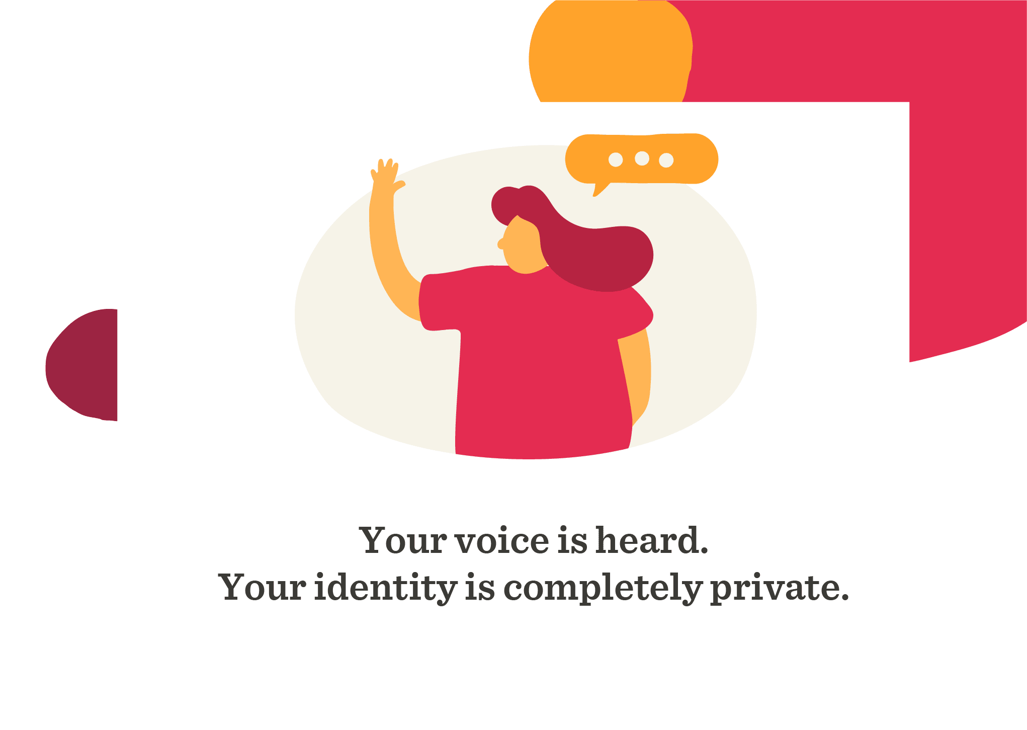 voice privacy, illustrative communication