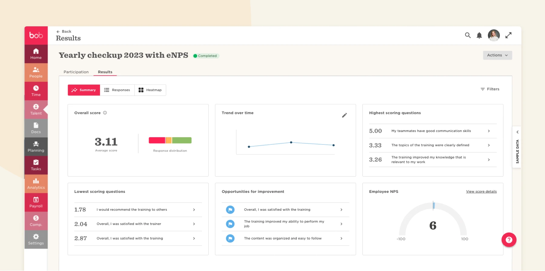 summary, analytics, employee_NPS