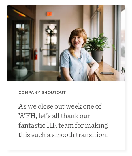 company shoutout, thankful HR team transition