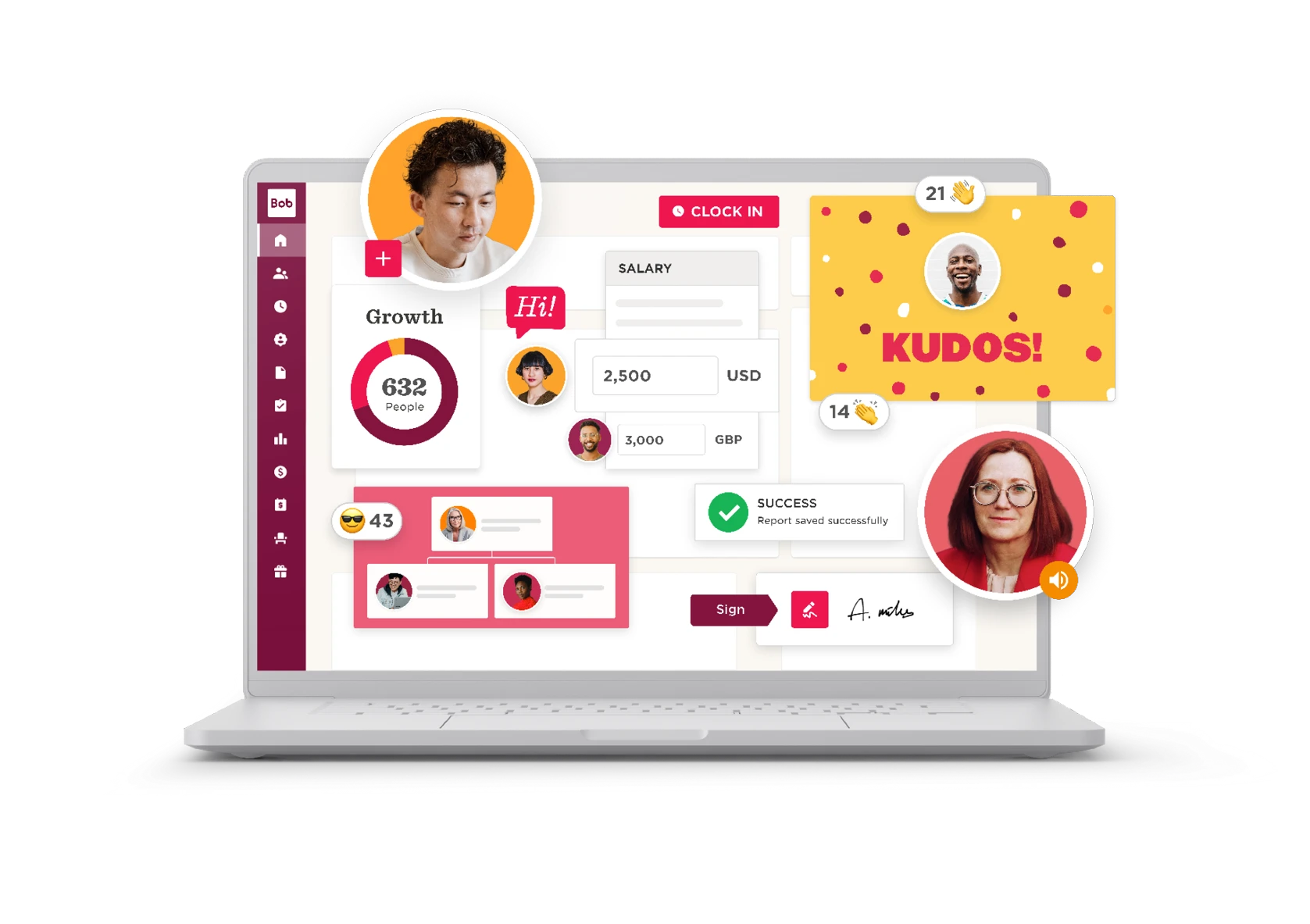 dashboard, growth, kudos