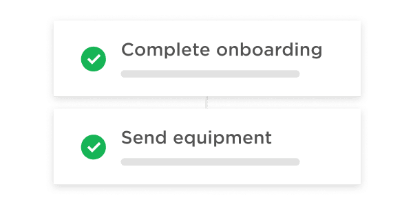 complete-onboarding, send-equipment