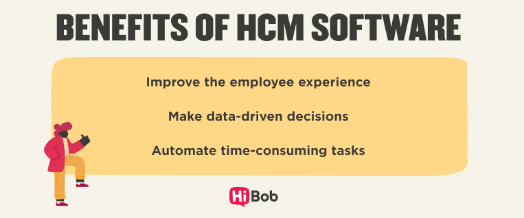 benefits-of-hcm-software, improve-employee-experience-data-driven-decisions-automate-tasks