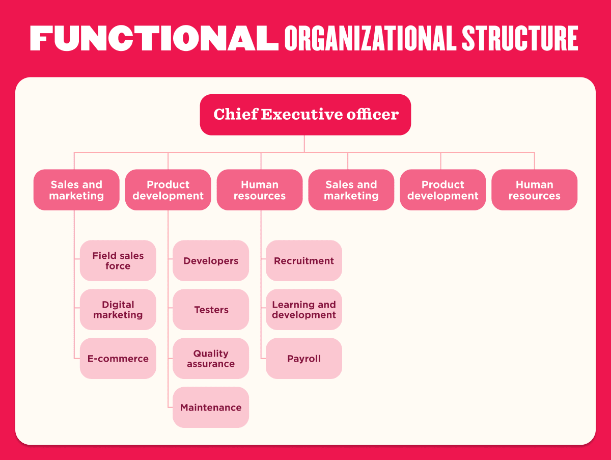 Functional Organizational Structure Chart