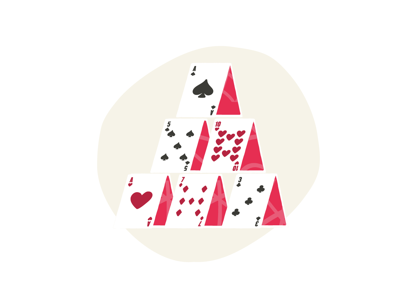 house of cards, playing cards structure