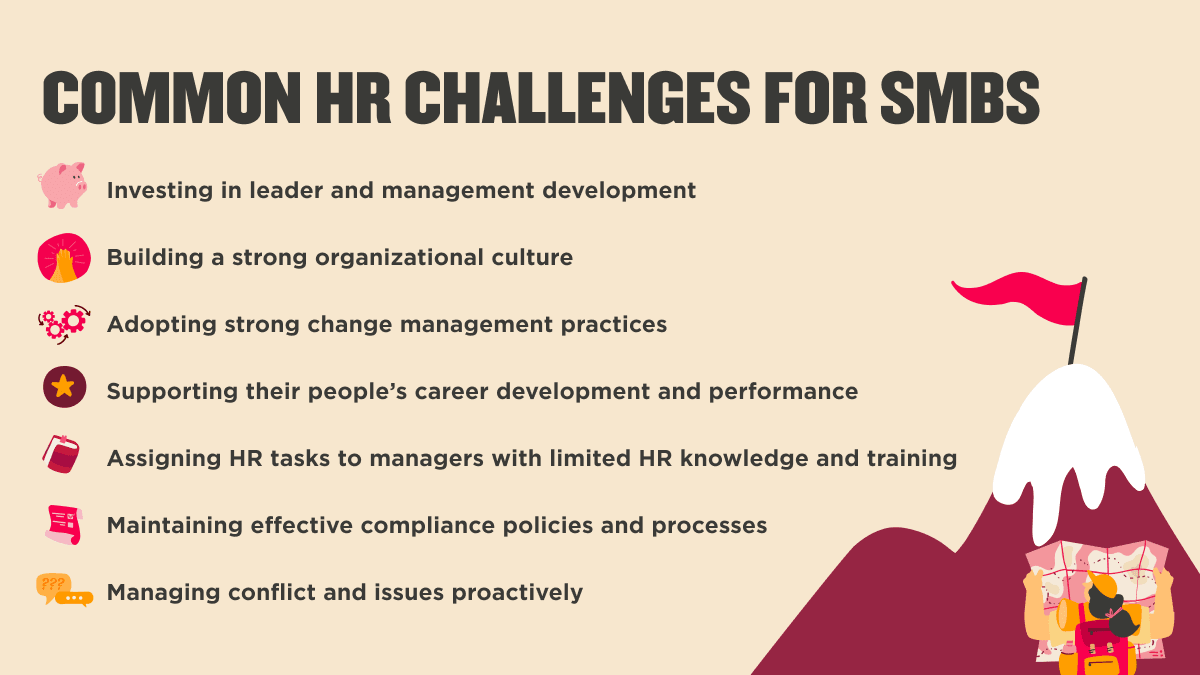 common hr challenges for smbs, hr management difficulties in small businesses