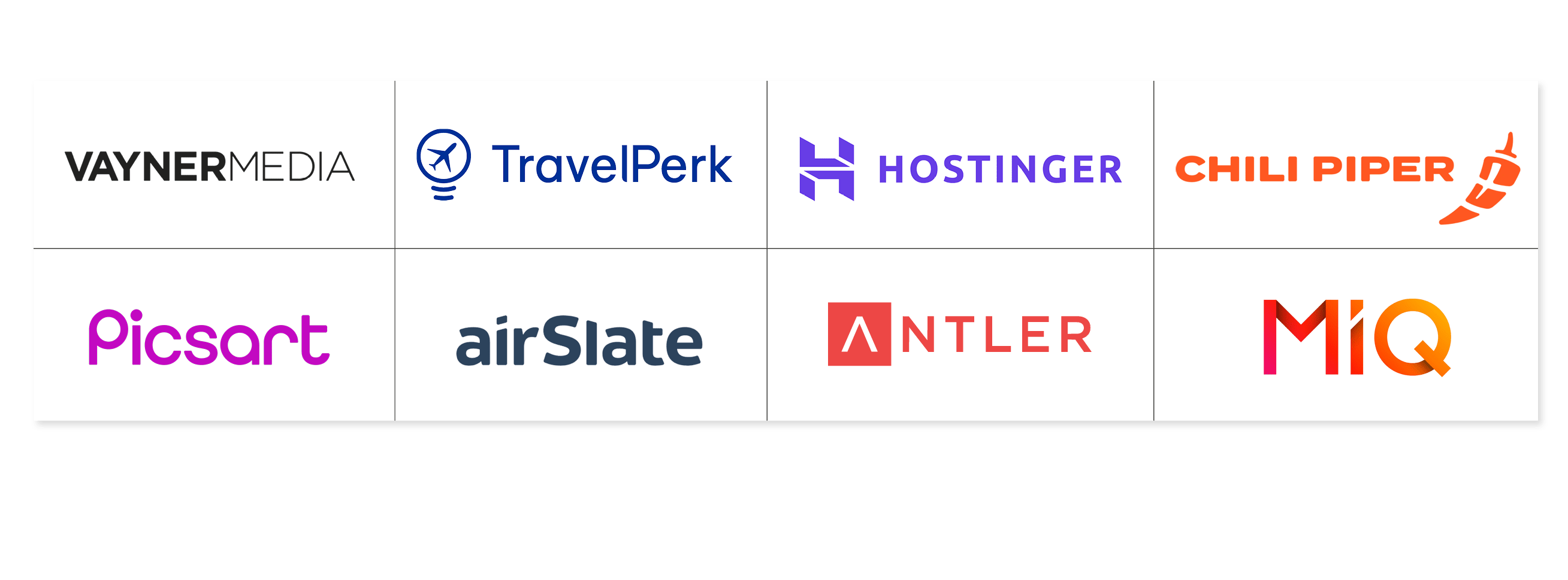 Trusted by HR leaders around the world like MiQ, Chili Piper, TravelPerk, Hostinger, airSlate, Antler, Picsart, and VaynerMedia.