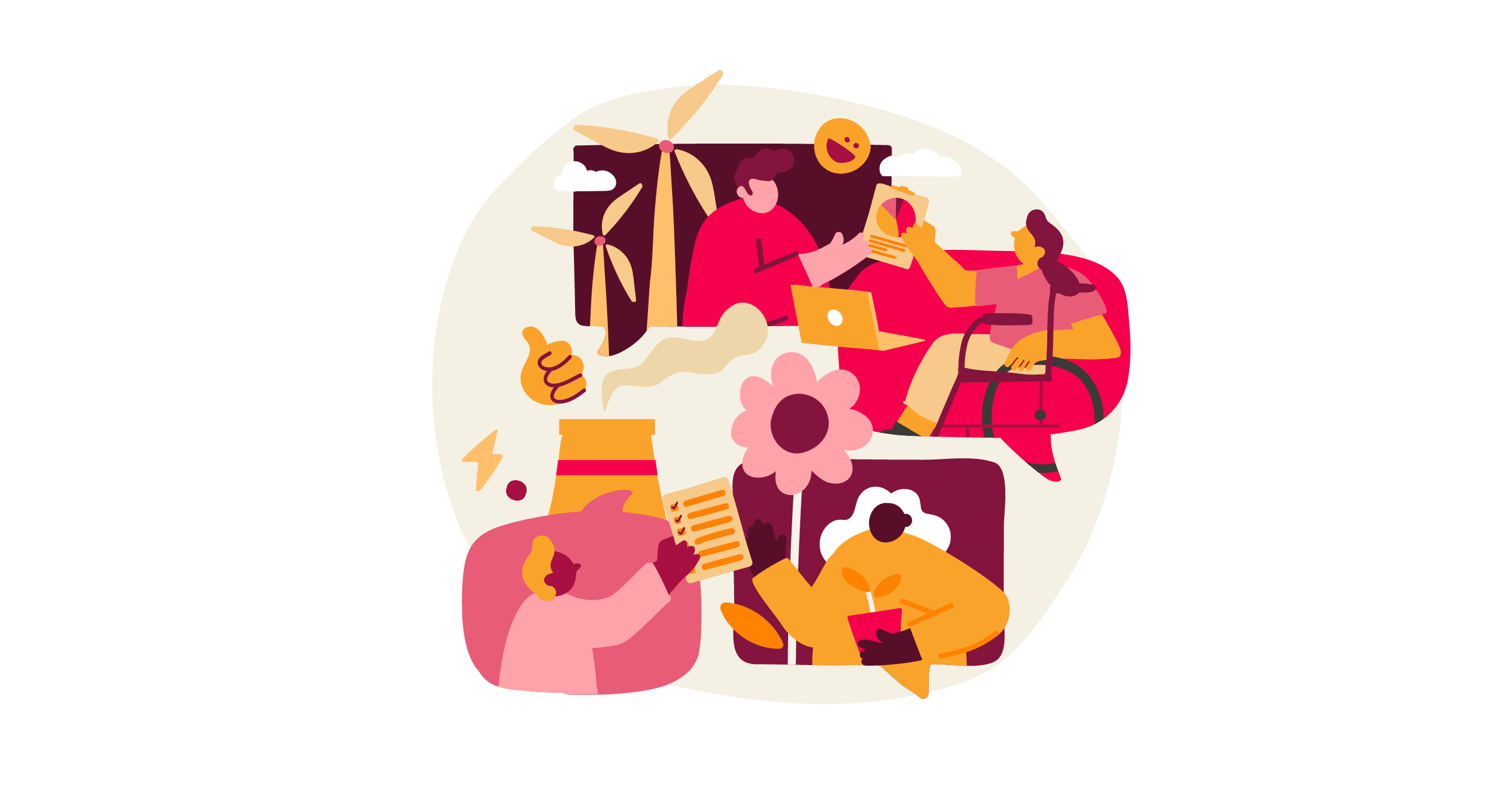 workspace collaboration, digital creativity and teamwork